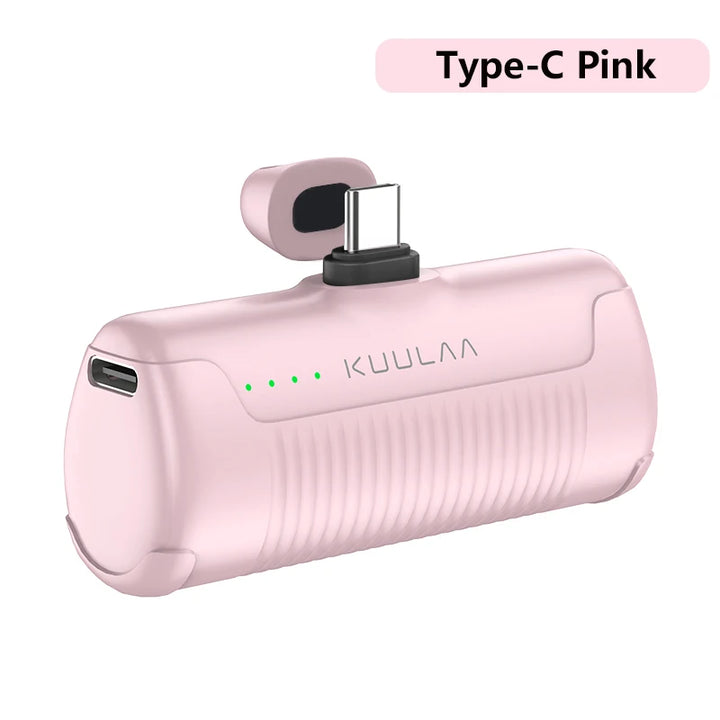 KUULAA Mini Power Bank 4500mAh - Portable Charger