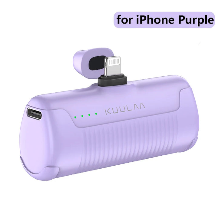 KUULAA Mini Power Bank 4500mAh - Portable Charger